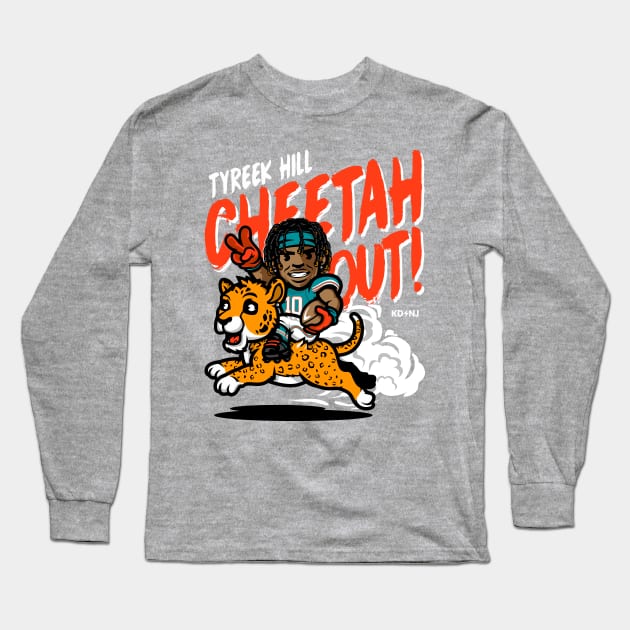 Miami Cheetah Long Sleeve T-Shirt by KDNJ